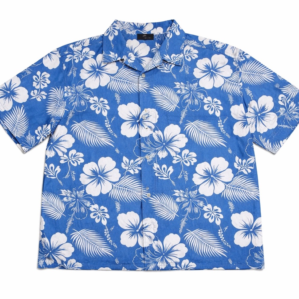 & Other Stories Blue and White Floral Men's Shirt